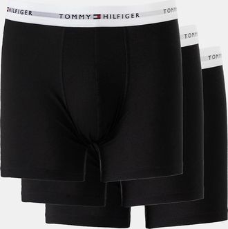 Tommy Hilfiger Mens Tommy Hilfiger 3 Pack Mens Boxer Briefs - Primary Red/White/Desert Sky - Black - Size: 33/32/32