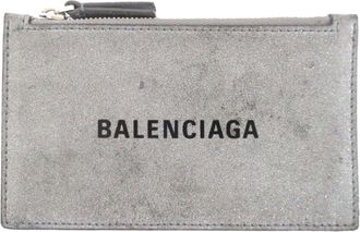 Balenciaga Silver Coin Purse/Coin Case (Pre-Owned)