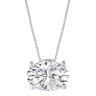 Grown Brilliance 14KT White Gold 2.00 Carat Lab Grown Diamond Pendant Necklace for Women