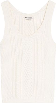 J.W.Anderson Cable Knit Tank top - Ivory - S (UK8-10 / S)