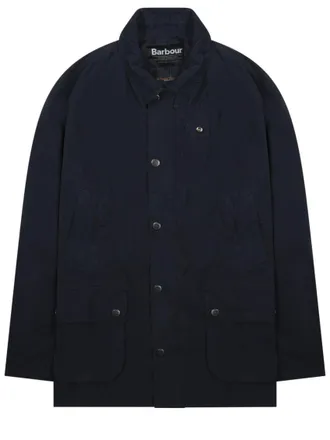 Barbour Blue Solid Shirt Collar Jacket