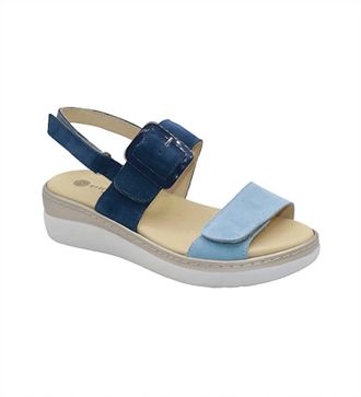 Eric Michael Womens River Sandal In Blue Combo