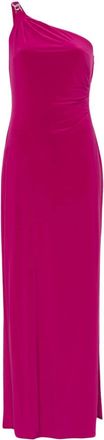 Lauren Ralph Lauren one-shoulder maxi dress - women - Elastane/Polyester/Elastane - 6 - Pink