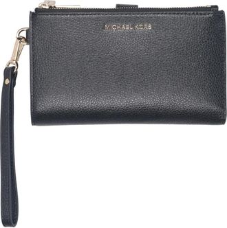 Michael Kors Accessoires, Dames, Zwart, ONE Size, Leer, Adele Leren Smartphone Portemonnee