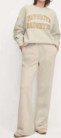 Favorite Daughter The Collegiate Sweatshirt In Stone Dijon