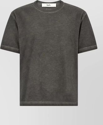 S&eacute;fr mauro crew neck plain short sleeve t shirt