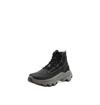 Sorel Mens Kinetic Breakthru Venture Mid Waterproof Shoe In Black
