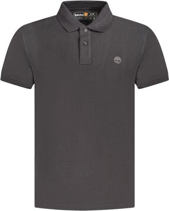 Timberland Zwarte Katoenen Poloshirt - Heren - Polos - Zwart - S - Katoen - Tops