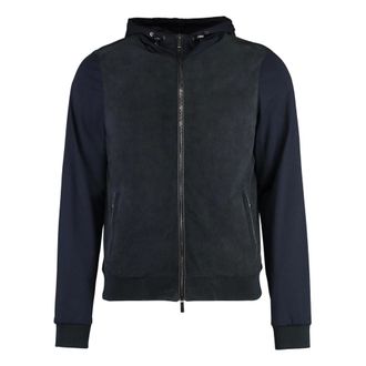 Moorer Heren, Sweatshirts & Hoodies, Blauw, Maat: 4XL Viscose