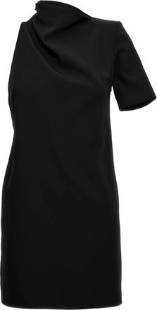 Sportmax Black Viscose Short Womens Dress