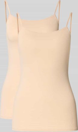 Schiesser Unterhemd mit Spaghettitr&auml;gern in Sand, Gr&ouml;&szlig;e 36