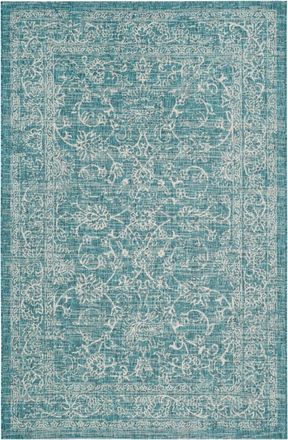 Safavieh Alfombra geom&eacute;trico de polipropileno azul, 122 x 170 cm