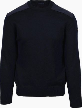 Paul & Shark Mens Paul & Shark CREW NECK KNITWEAR NAVY - Size: 44