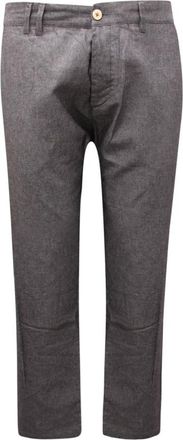 Officina36 Italiaanse Zwart/Wit Broek - Heren - Straight fit broeken - Zwart - 2XL - Katoen - Broeken