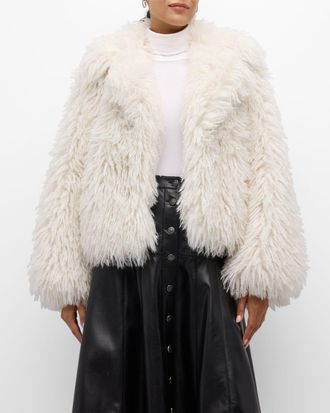 Cinq &agrave; Sept Cade Short Faux Fur Coat