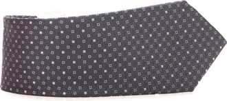 Canali Plain Silk Tie - Heren - Stropdassen - Grijs - ONE Size - Accessoires