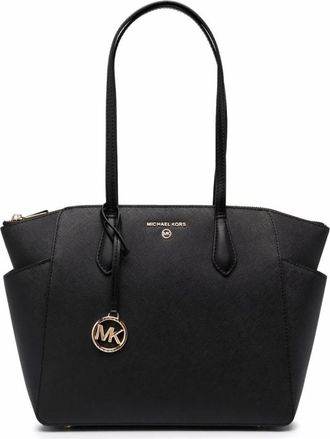 Michael Kors Zwarte Marilyn Elegant Dameshorloge - Dames - Shoppers - Zwart - ONE Size - Tassen