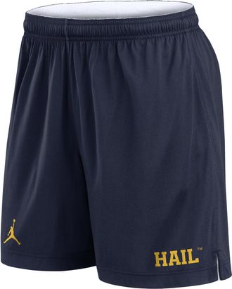 Nike Jordan Mens Michigan Primetime Reversible Jordan Brand Dri-FIT College Shorts in Blue | CLU24SH0J7FZJB-MIC
