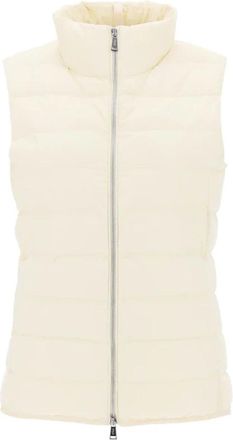 Ralph Lauren Winddichte en Waterdichte Gewatteerde Parka - Dames - Bodywarmers - Wit - XL - Leer - Jassen