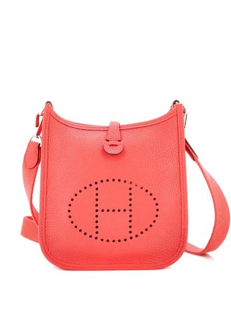 Herm&egrave;s Evelyne Bag Gen III Clemence TPM crossbody bag - women - Calf Leather - One Size - Red