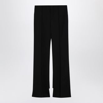 Chloé Chloé Black Asymmetrical Wool Trousers