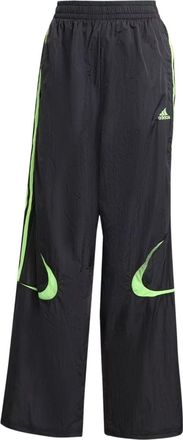 adidas (WMNS) adidas Teamgeist Oversized Track Pants Black Signal Green JZ8258