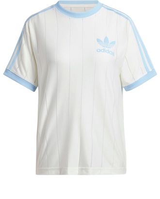 adidas (WMNS) adidas Originals 3 Stripe Graphic T-shirt Asia Sizing White Blue IR7469