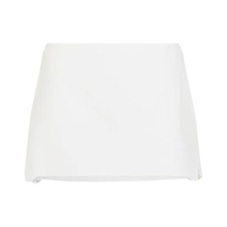 Miu Miu Linnen en Katoenen Minirok