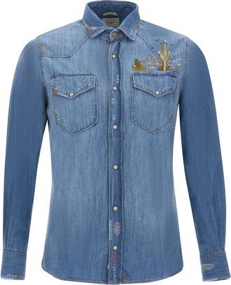 Bob Denim Shirt - Heren - Spijkeroverhemden - Blauw - XS - Denim - Overhemden
