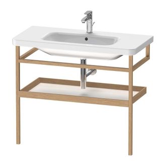 Duravit Barra De Toalla Durastyle 440x940mm Con Balda Blanco Brillante / Roble Macizo