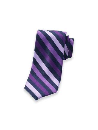Paul Fredrick Patterned Woven Silk Tie in Lilac/navy at Nordstrom