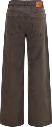P.A.R.O.S.H. Womens Drill Pants Testa Di Moro Cotton; Elastane Trousers