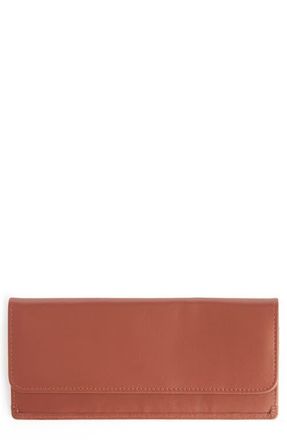 Royce Leather Personalized RFID Blocking Leather Clutch Wallet in Tan - Gold Foil at Nordstrom