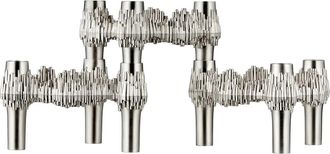 Stoff Nagel Quist Kerzenhalter, Chrom gebürstet (3er-Set)