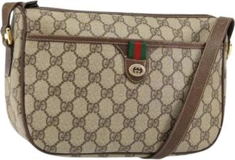 Gucci Pre-owned Cross Body Bags, female, Beige, Size: ONE SIZE Pre-owned Plastic Cross Body Bag