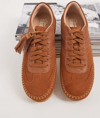 Clarks Tor Low scarpe in camoscio ginger-Arancione
