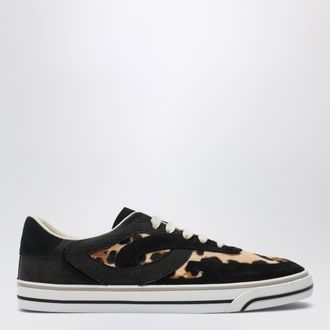 Dolce & Gabbana DG Sailing sneakers in pony hair with leopard print