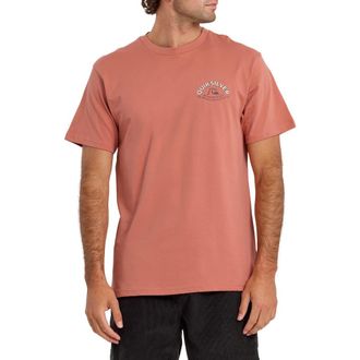 Quiksilver Bubble Arch Cotton Graphic T-Shirt in Desert Sand at Nordstrom, Size Xx-Large
