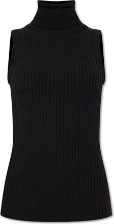 Dolce & Gabbana Turtleneck Vest - Dames - Coltruien - Zwart - S - Wol - Truien & Vesten