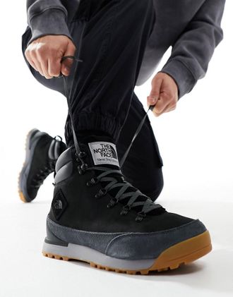 The North Face Back-To-Berkeley IV - Scarponcini da trekking neri in pelle impermeabile-Nero