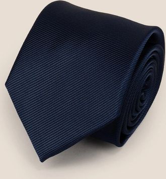 Oswin Hyde Mens Navy Ribbed