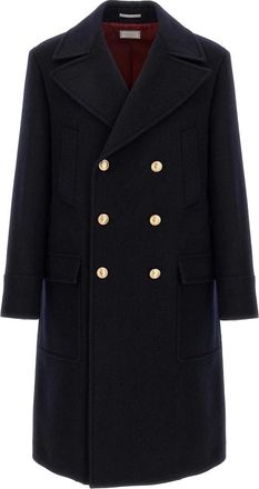 Brunello Cucinelli Heren, Mantels, Blauw, Maat: XL Wol