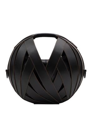 Perrin Paris Le Panier Handbag in Black W/Espresso Trim at Nordstrom