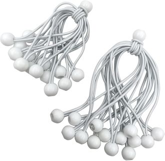 OEM Bolas El&aacute;sticas, Correas El&aacute;sticas De Sujeci&oacute;n, 30 Extensores De Anillo El&aacute;sticos Blancos En Forma De Bola, Juego De Correas El&aacute;sticas Con Bolas Para 
