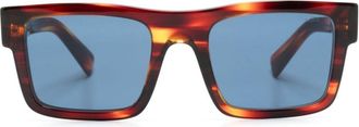 Prada tortoiseshell square-frame sunglasses - men - Acrylic/Acetate - 52 - Brown
