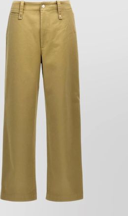 Burberry wide leg cotton trousers with high waist