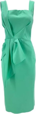 La Petite Robe Di Chiara Boni Kokerjurk - Dames - Casual kleedjes - Groen - XL - Kleedjes