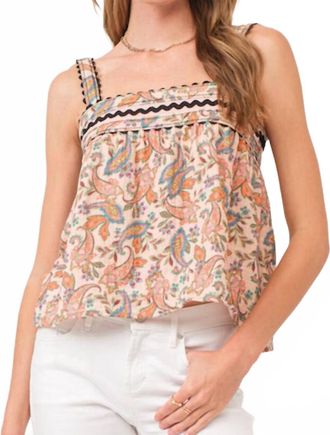 Dear John Denim Calliope Paisley Cami Top In Blush