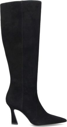 Stuart Weitzman Knee-High Boots With Pointed Toe And Curved Heel