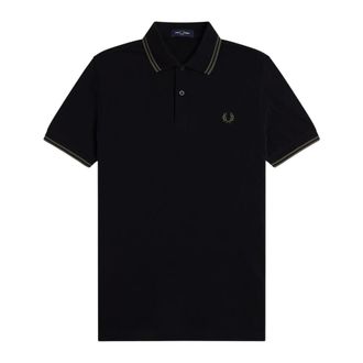 Fred Perry Polo Shirts, male, Black, Size: 2XL M3600 Polo